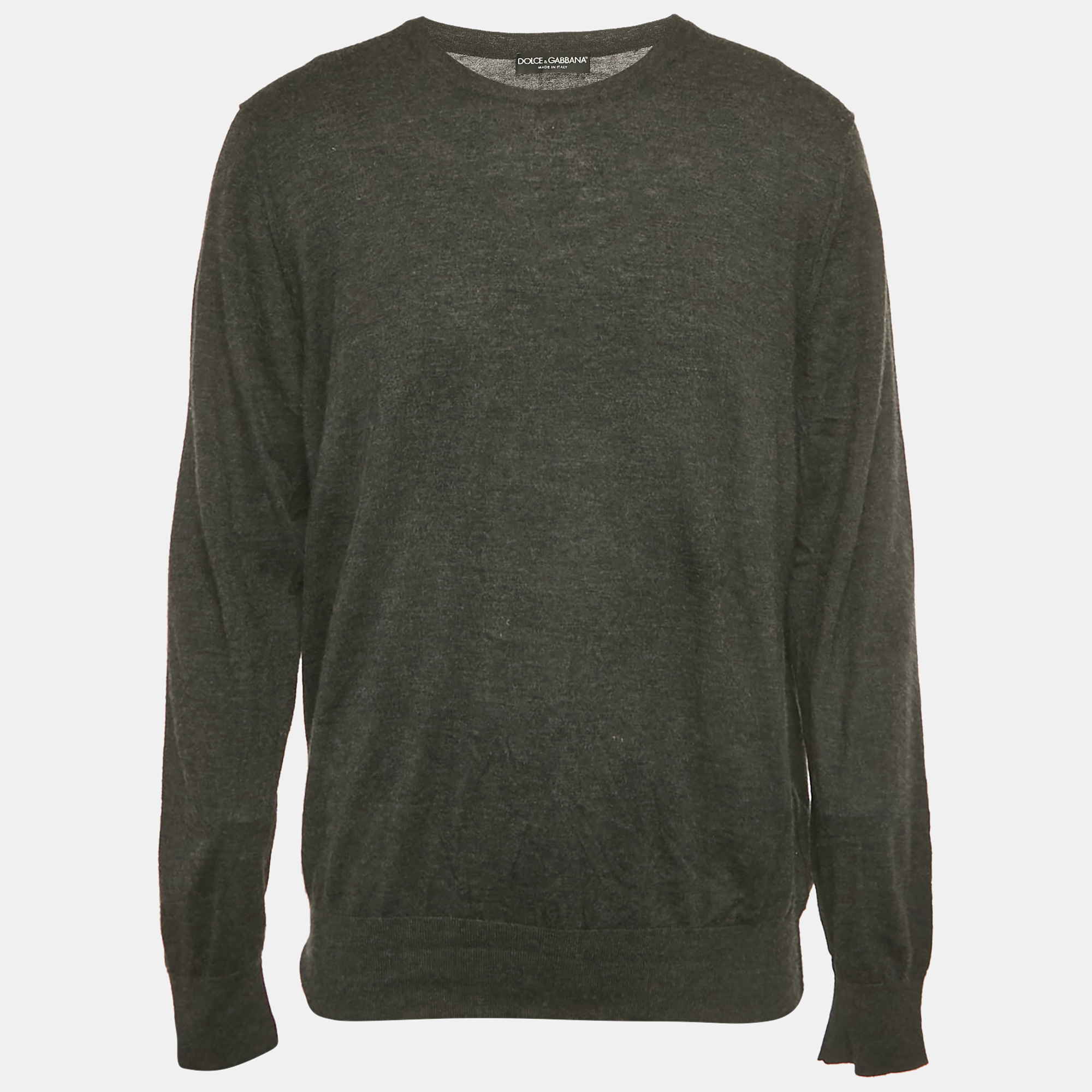 

Dolce & Gabbana Grey Knit Crewneck Sweater M