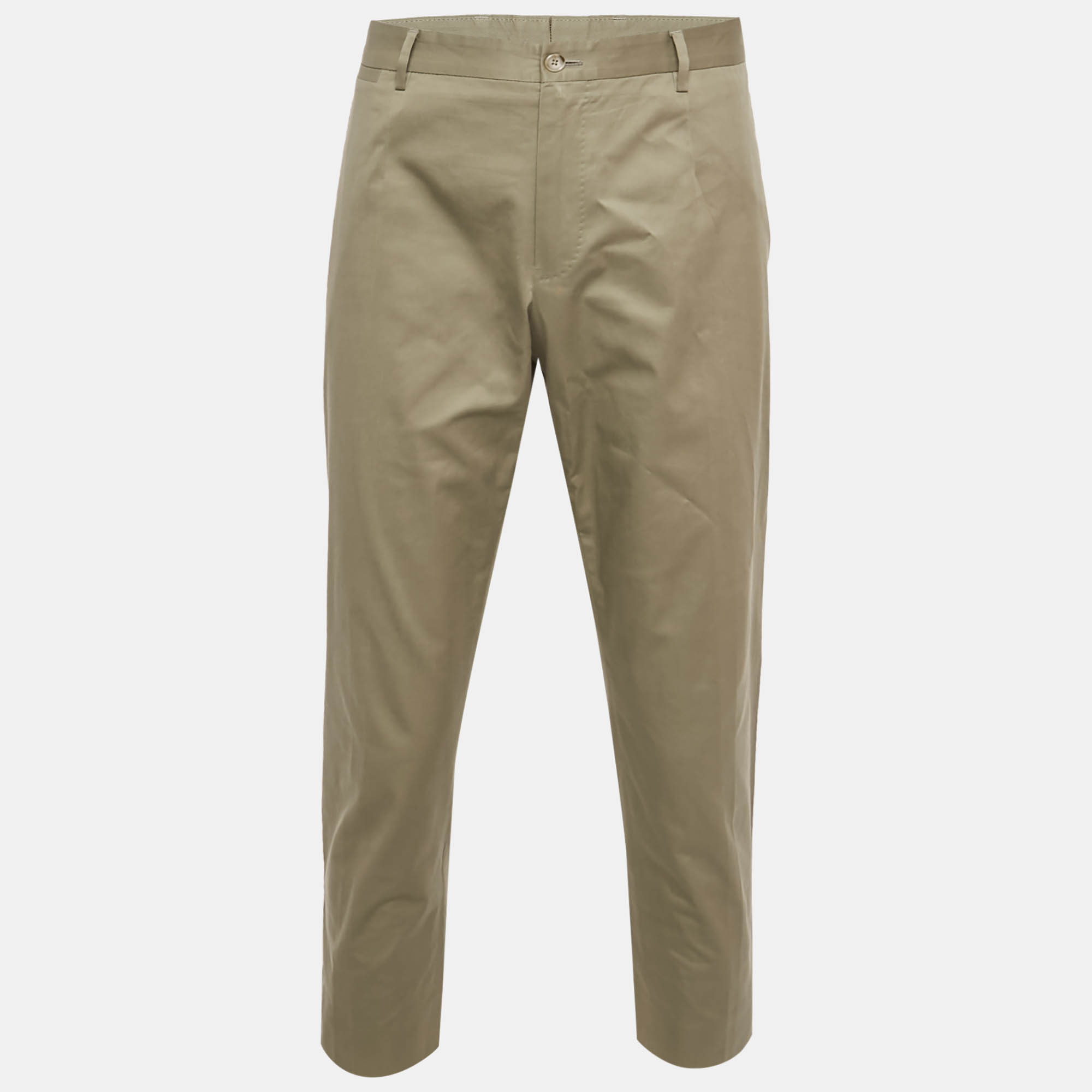 

Dolce & Gabbana Beige Gabardine Formal Trousers XXL, Cream