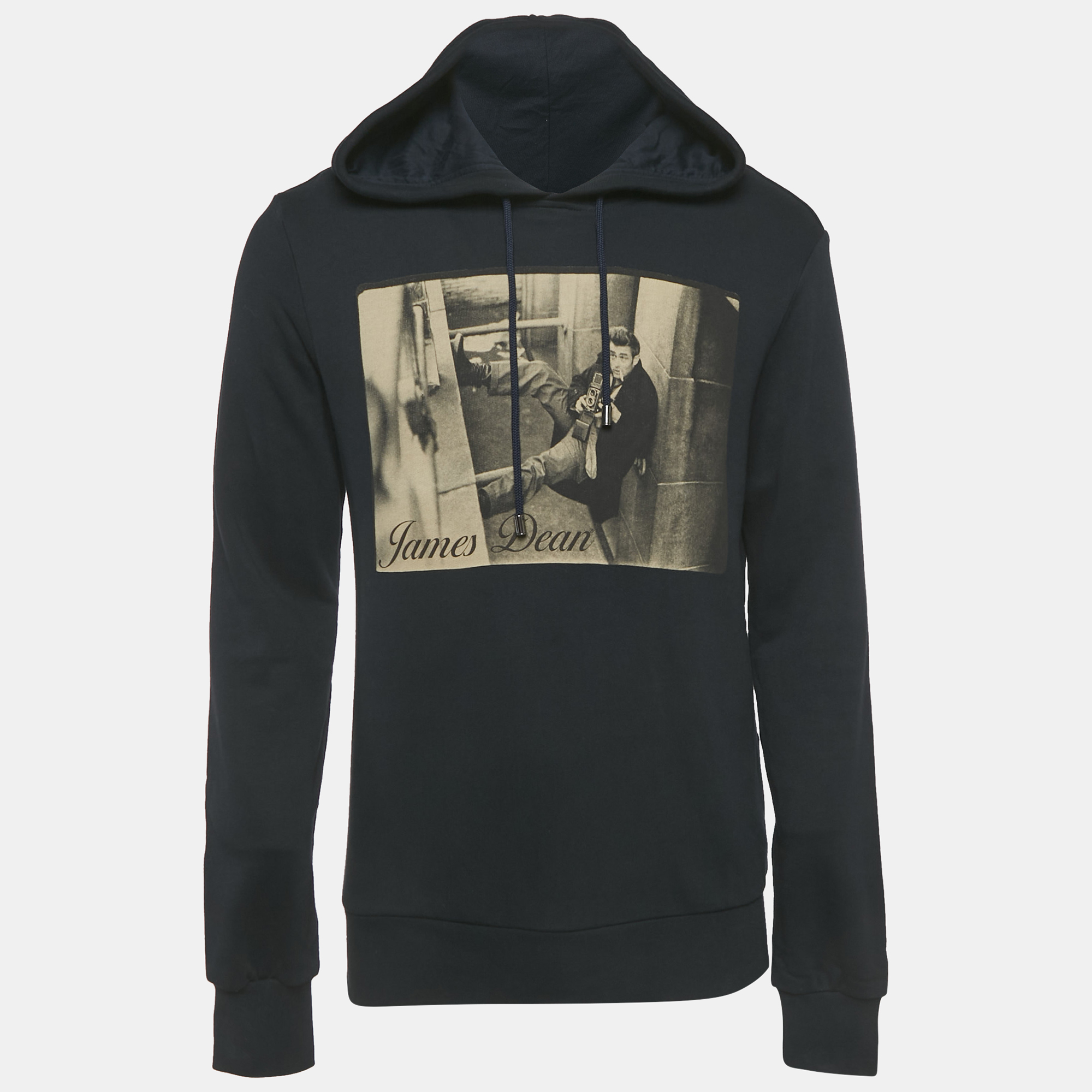 

Dolce & Gabbana Navy Blue James Dean Graphic Cotton Hoodie M