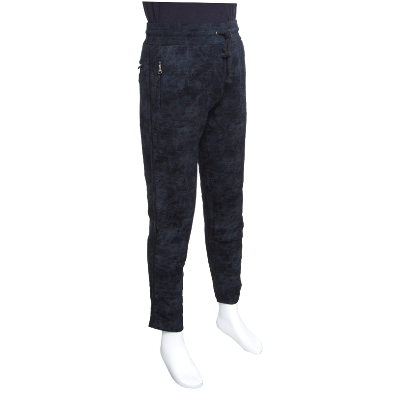 

Dolce & Gabbana Navy Blue Washed Effect Sweatpants