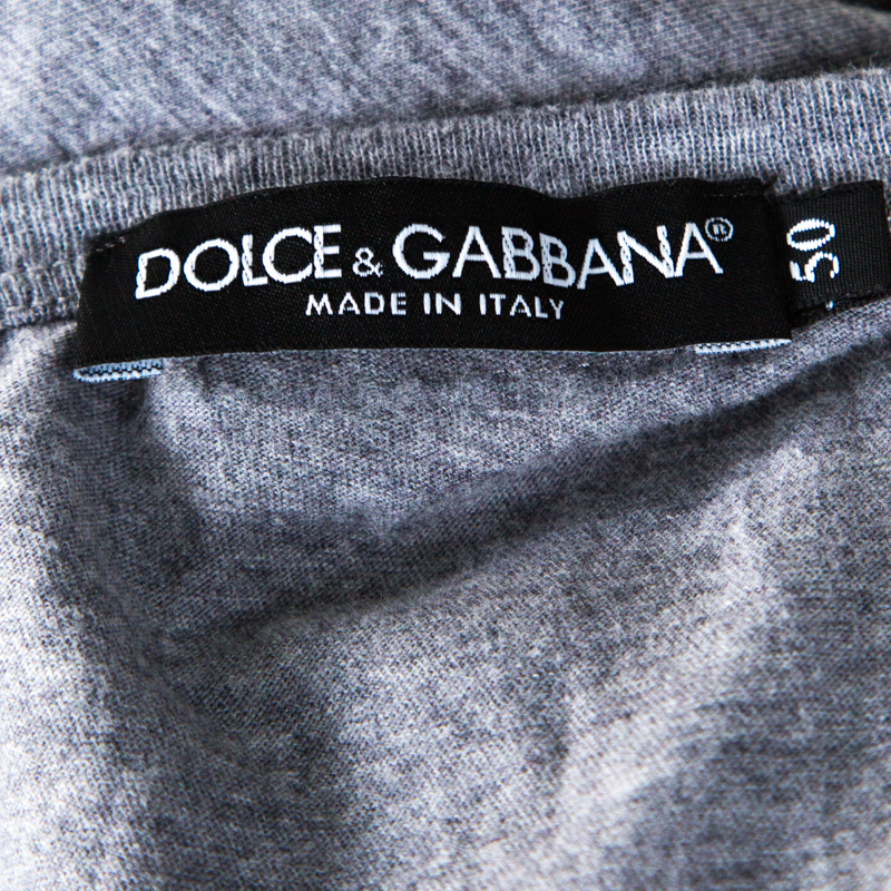 Dolce and Gabbana Grey Melange Mike Tyson Print Crew Neck T-shirt L Dolce &  Gabbana | TLC