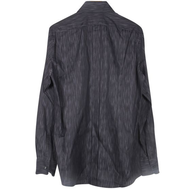 

Dolce and Gabbana Black Cotton Long Sleeve Button Front Shirt