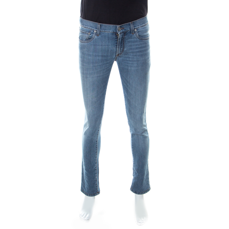 Dolce And Gabbana Blue Light Wash Denim Slim Fit Jeans S