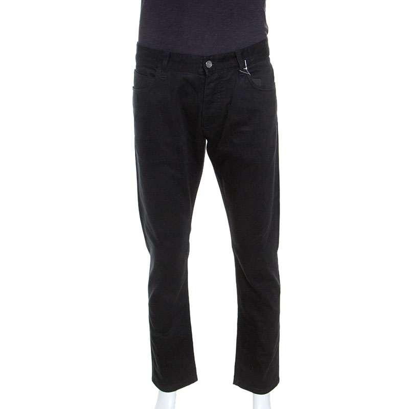 Dolce and Gabbana Black Denim Classic Fit Jeans XL 
