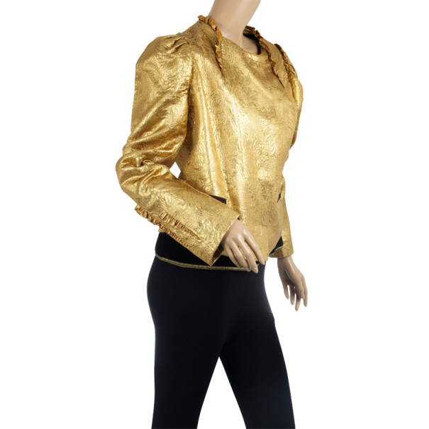 

Dolce & Gabbana Silk Brocade Evening Jacket, Gold