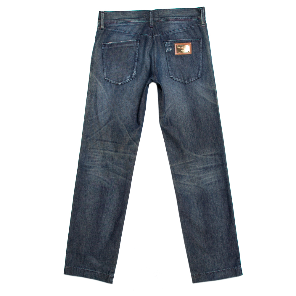 

Dolce & Gabbana Blue Medium Wash Denim Straight Leg Jeans