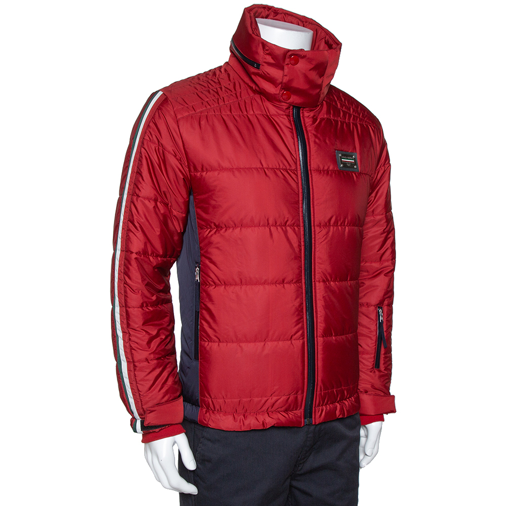 

Dolce & Gabbana Red Hooded Puffer Jacket