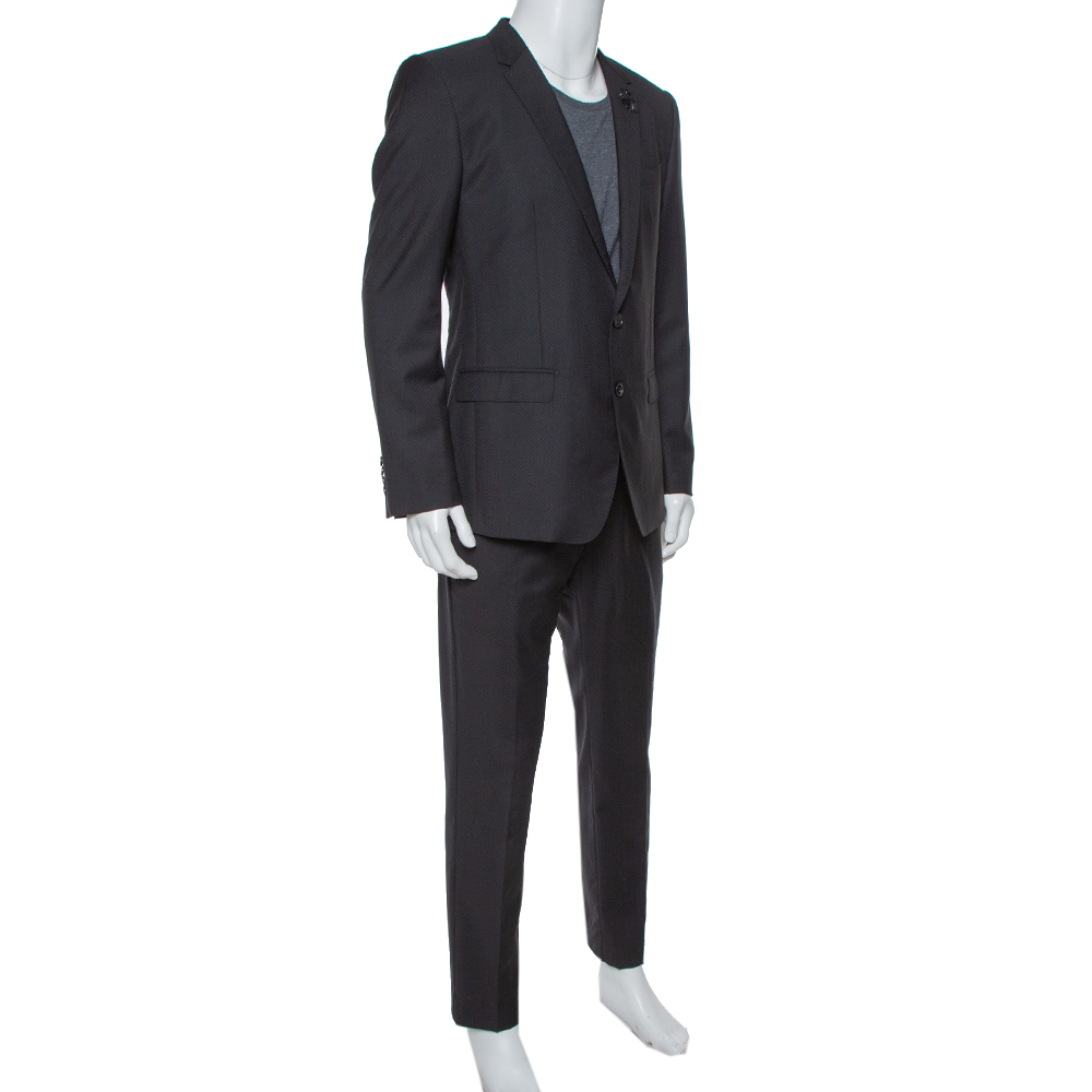 

Dolce & Gabbana Black Wool Martini Tailored Suit