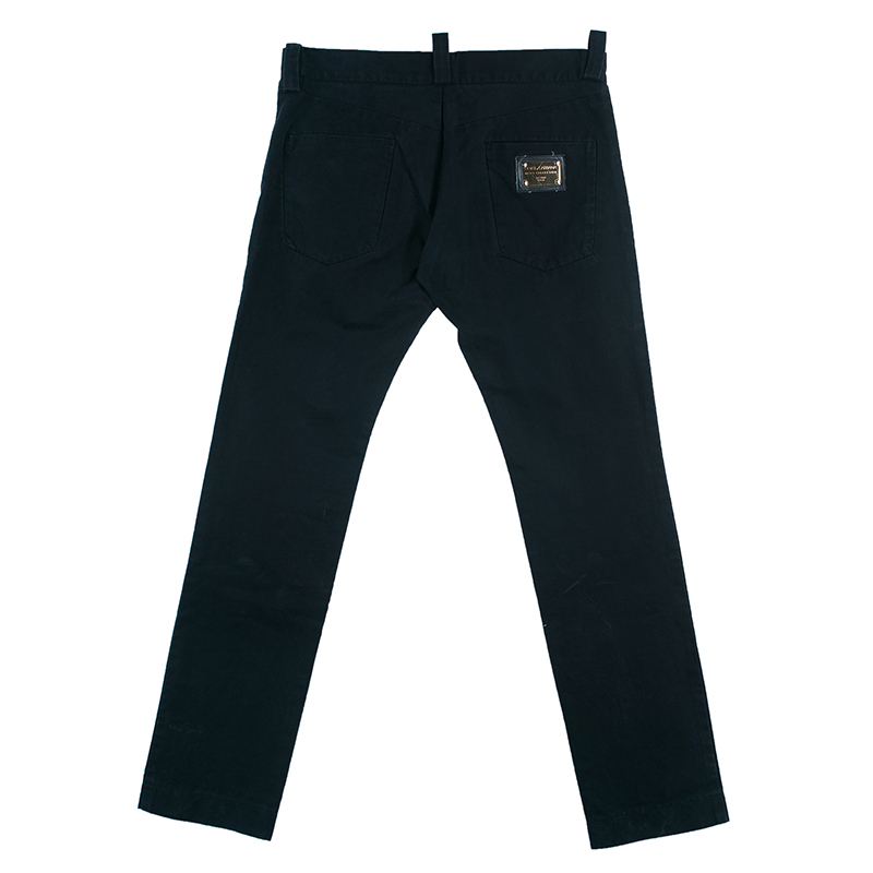 

Dolce & Gabbana Men' Black Denim Pants