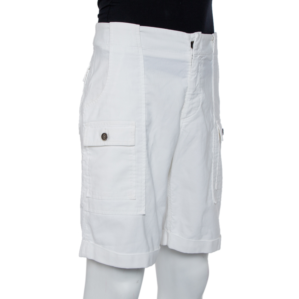 

Dolce & Gabbana White Cotton Classic 20 Bermuda Shorts