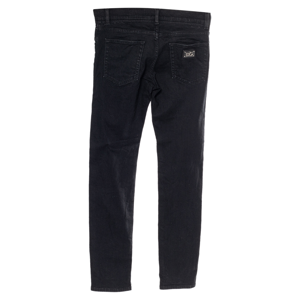 

Dolce & Gabbana Black Denim Slim Fit Jeans