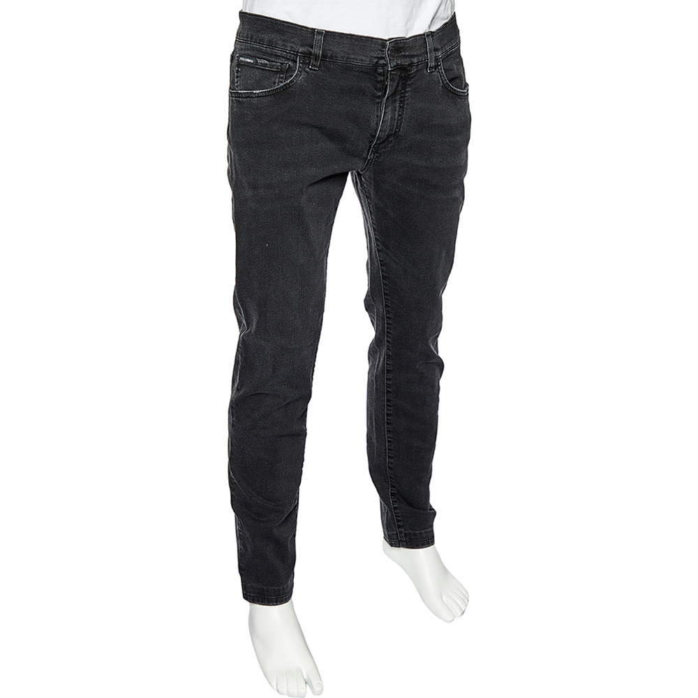 

Dolce & Gabbana Black Denim Skinny Jeans