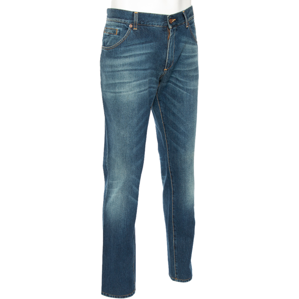 

Dolce & Gabbana Blue Faded Effect Denim 14 Fit Jeans