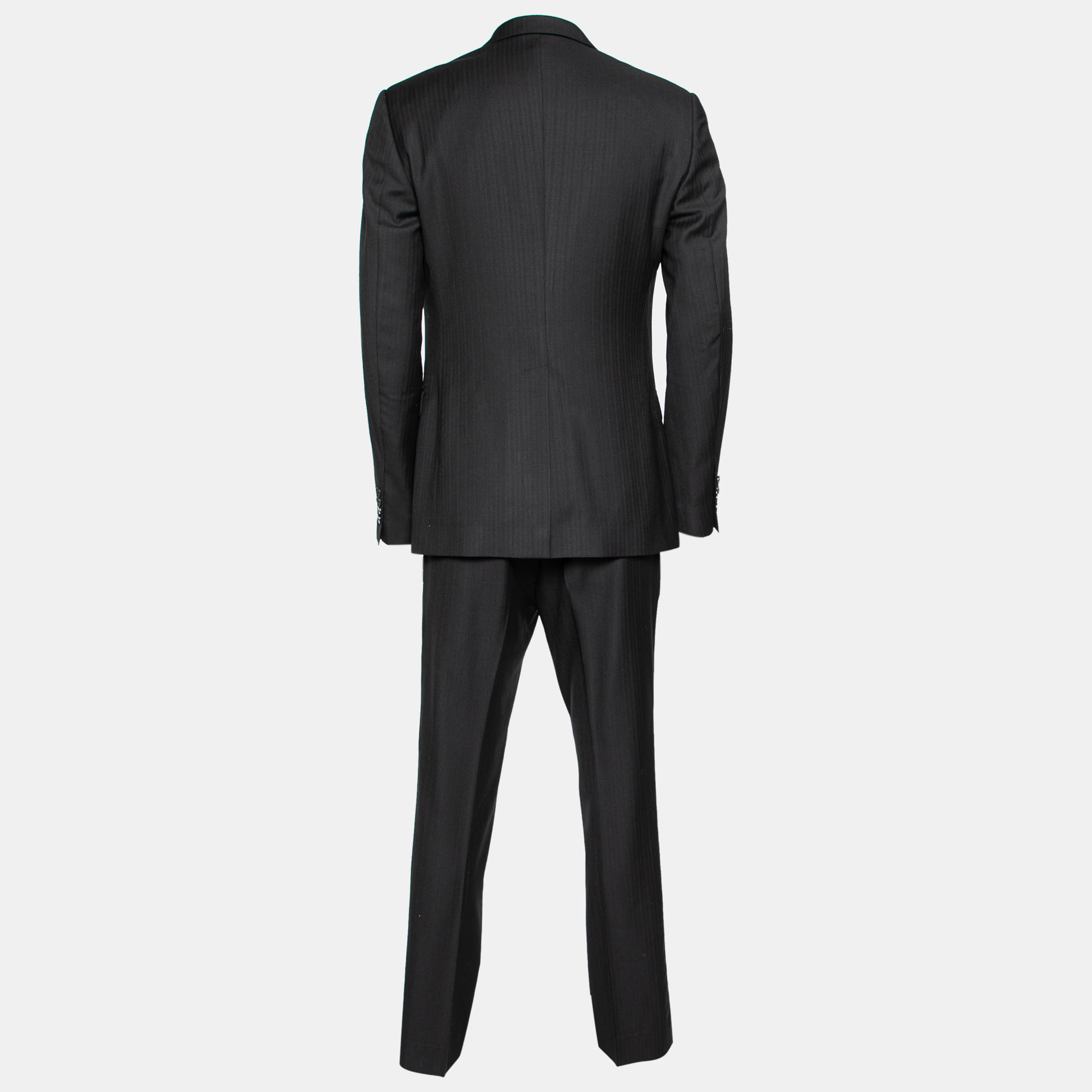 

Dolce & Gabbana Black Wool Blazer Suit