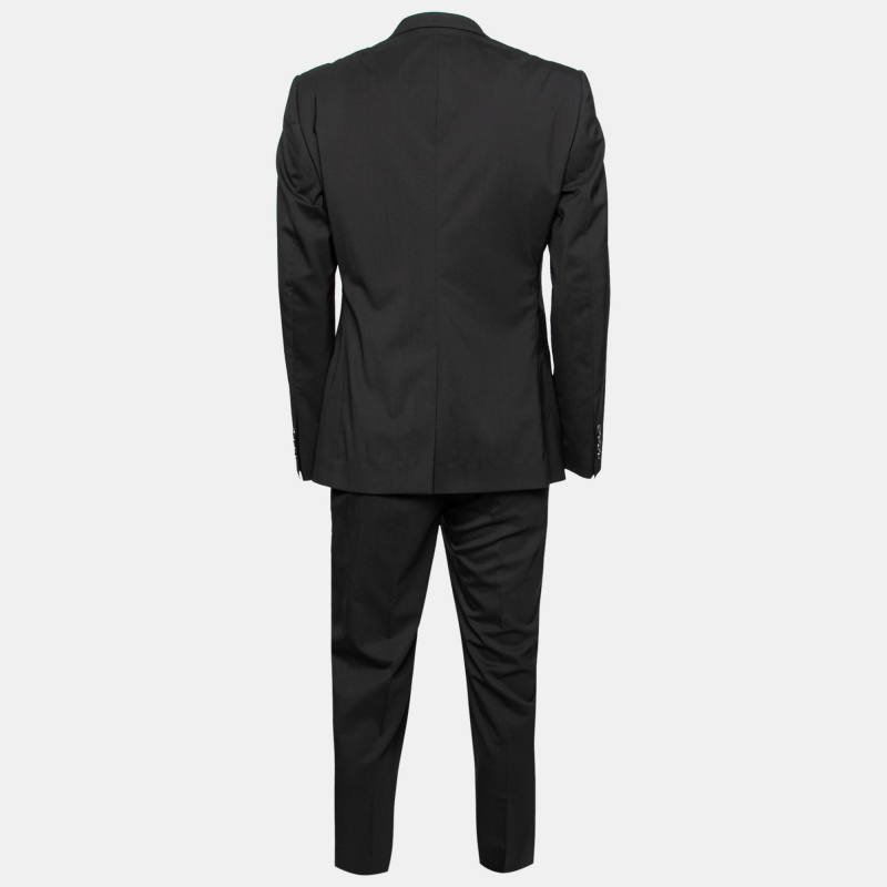 

Dolce & Gabbana Black Wool Single Breasted Gold Label Suit