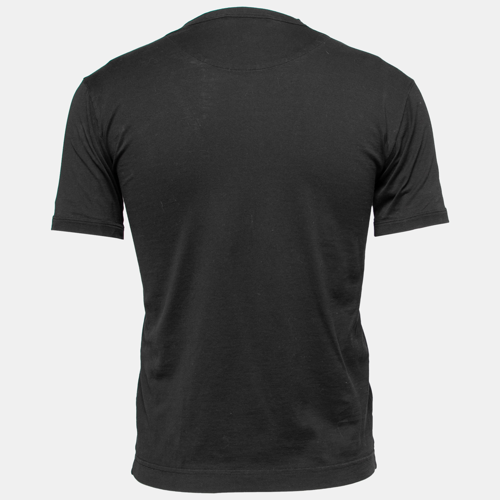 

Dolce & Gabbana Black Cotton Short Sleeve T-Shirt