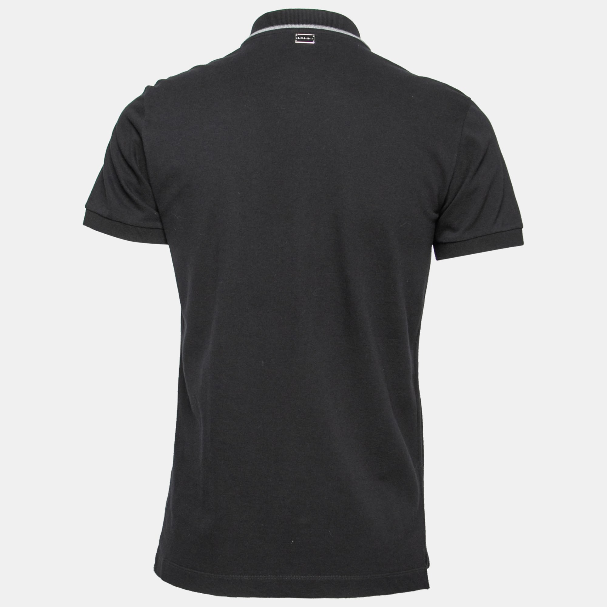 

Dolce & Gabbana Black Cotton Polo T-Shirts