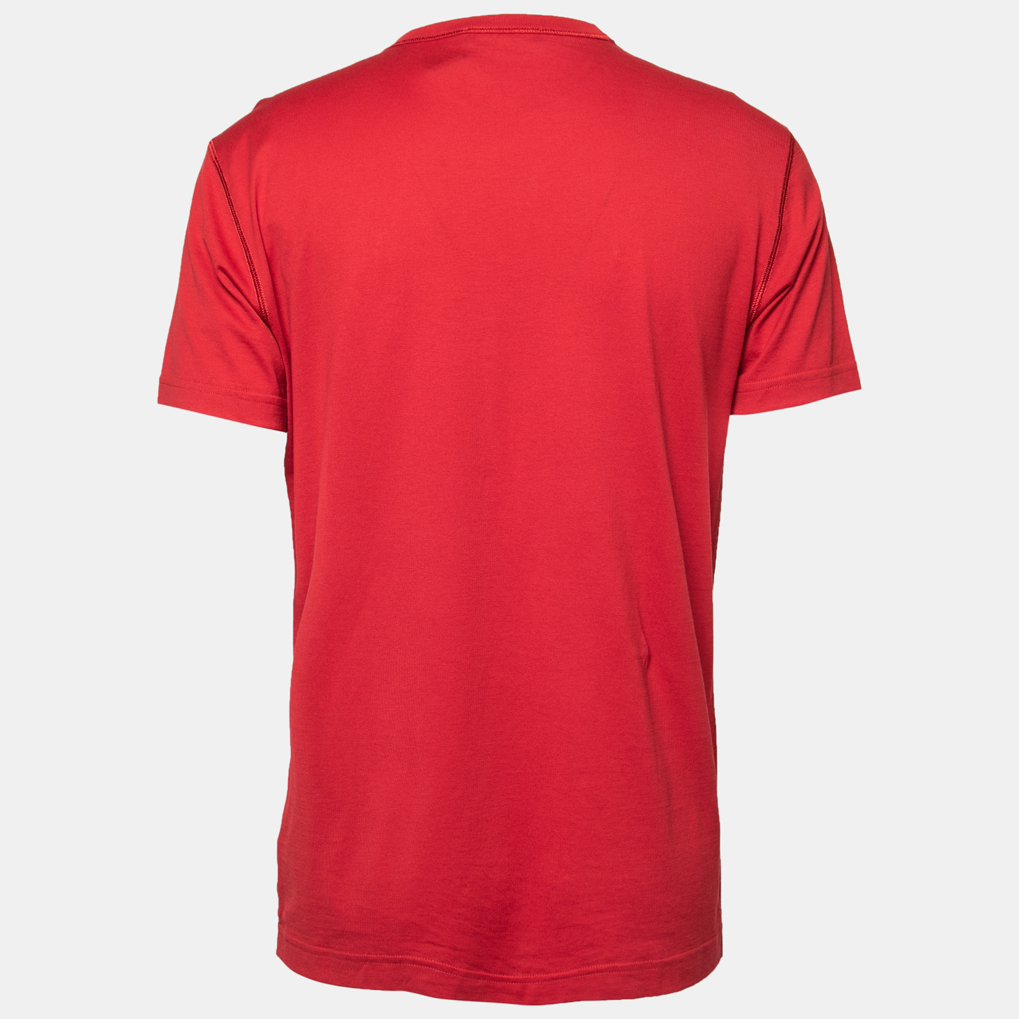 

Dolce & Gabbana Red Cotton T-Shirt