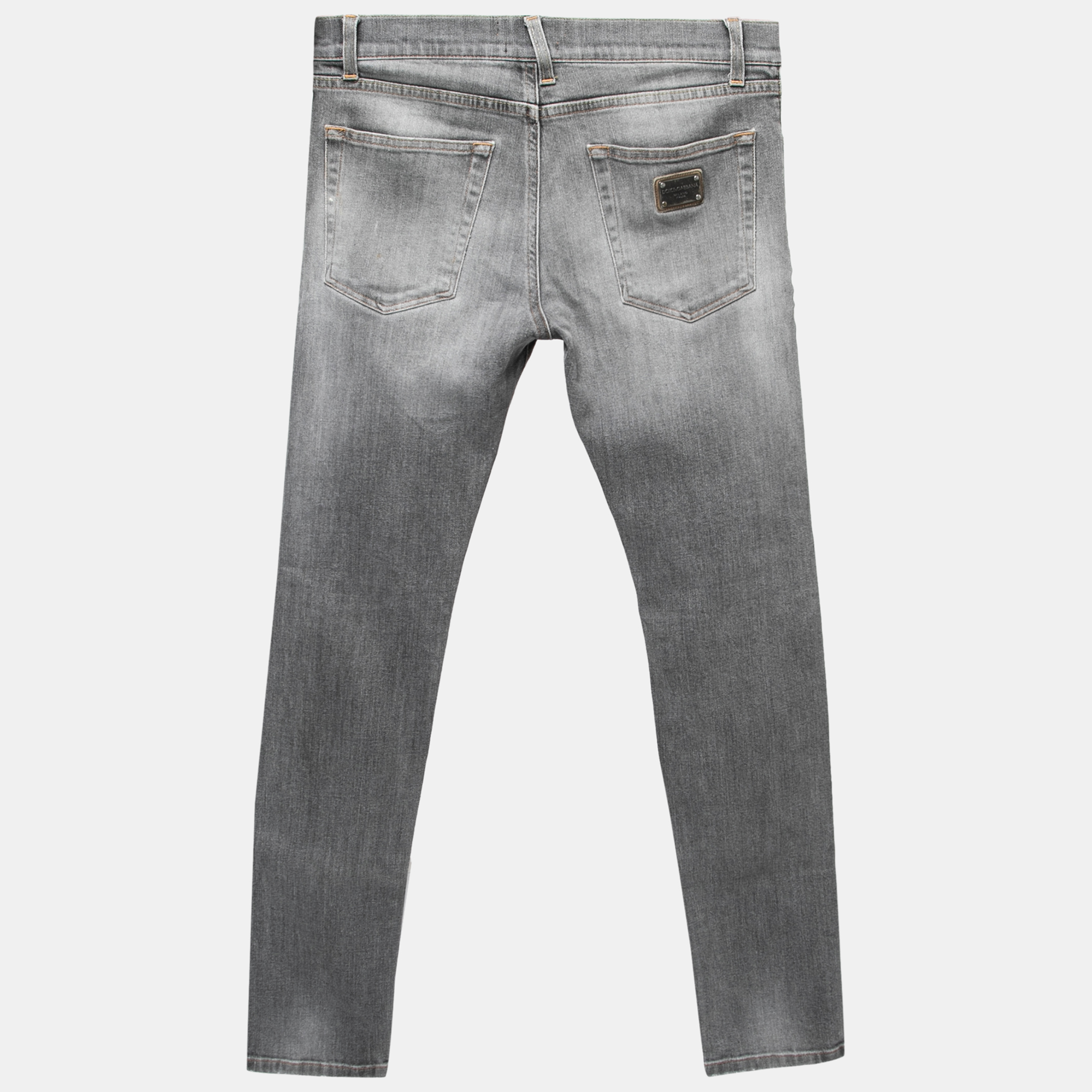 

Dolce & Gabbana Grey Denim Capri Slim Jeans  Waist 31