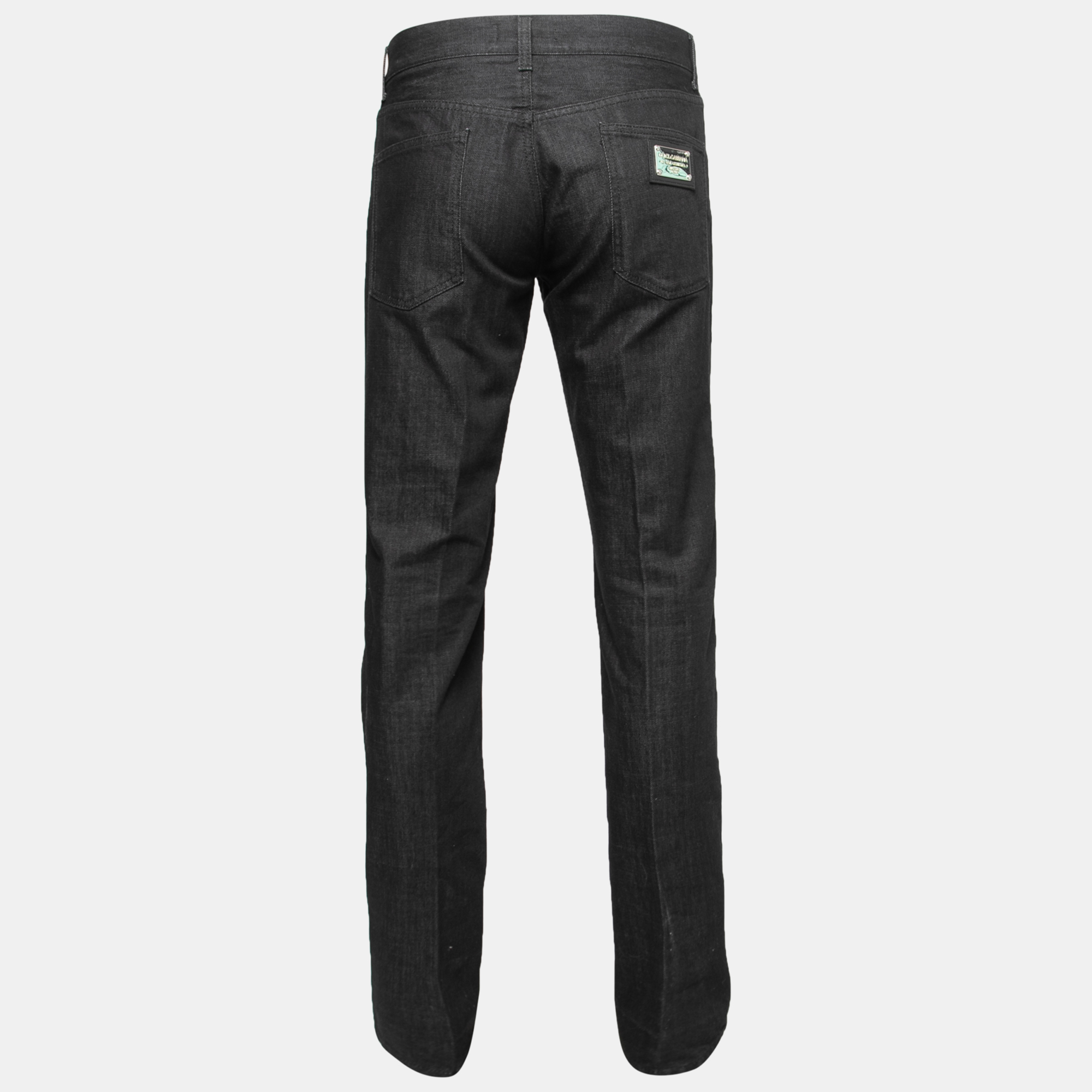 

Dolce & Gabbana Black Denim 16 Straight Fit Jeans  Waist 35