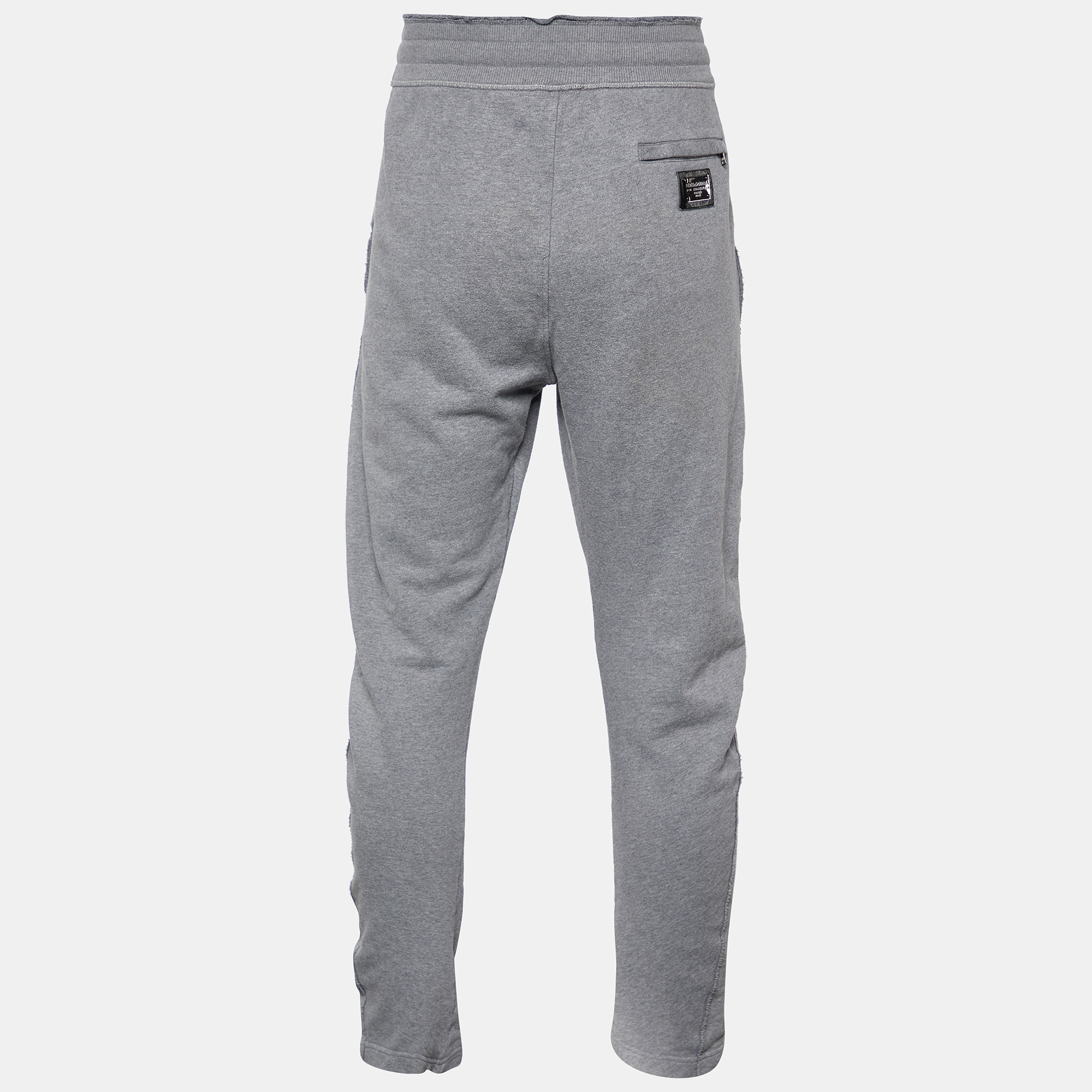 

Dolce & Gabbana Grey Cotton Knit Joggers