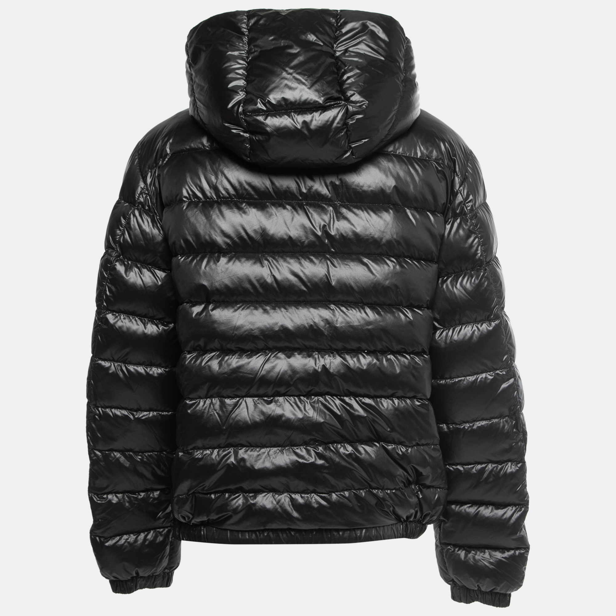 

Dolce & Gabbana Black Down Synthetic Hooded Puffer Jacket