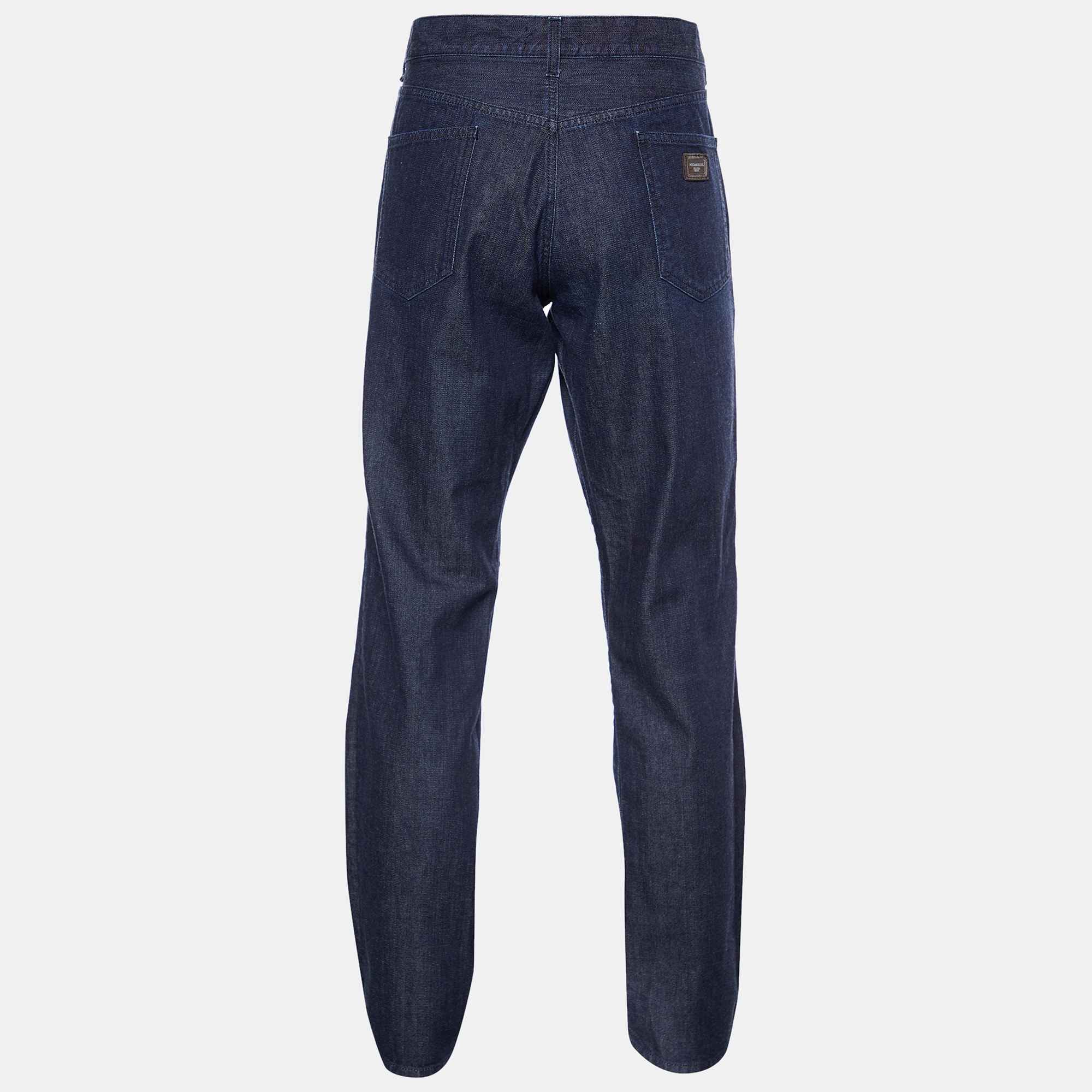 

Dolce & Gabbana 16 Dark Blue Denim Regular Fit Jeans 3XL/Waist 41", Navy blue