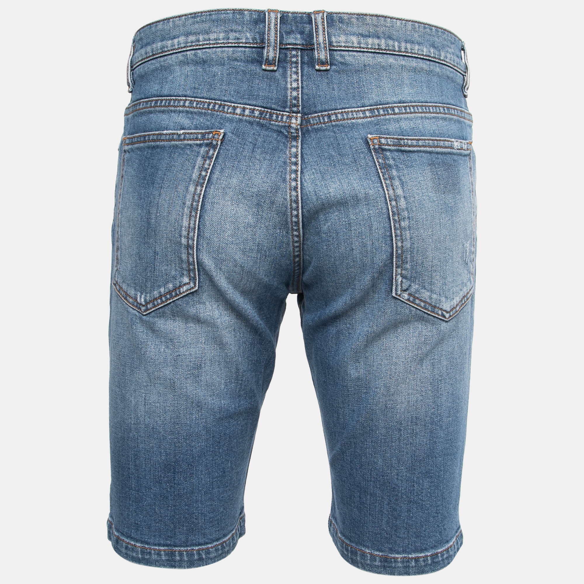 

Dolce & Gabbana Blue Washed Denim Shorts  Waist 34