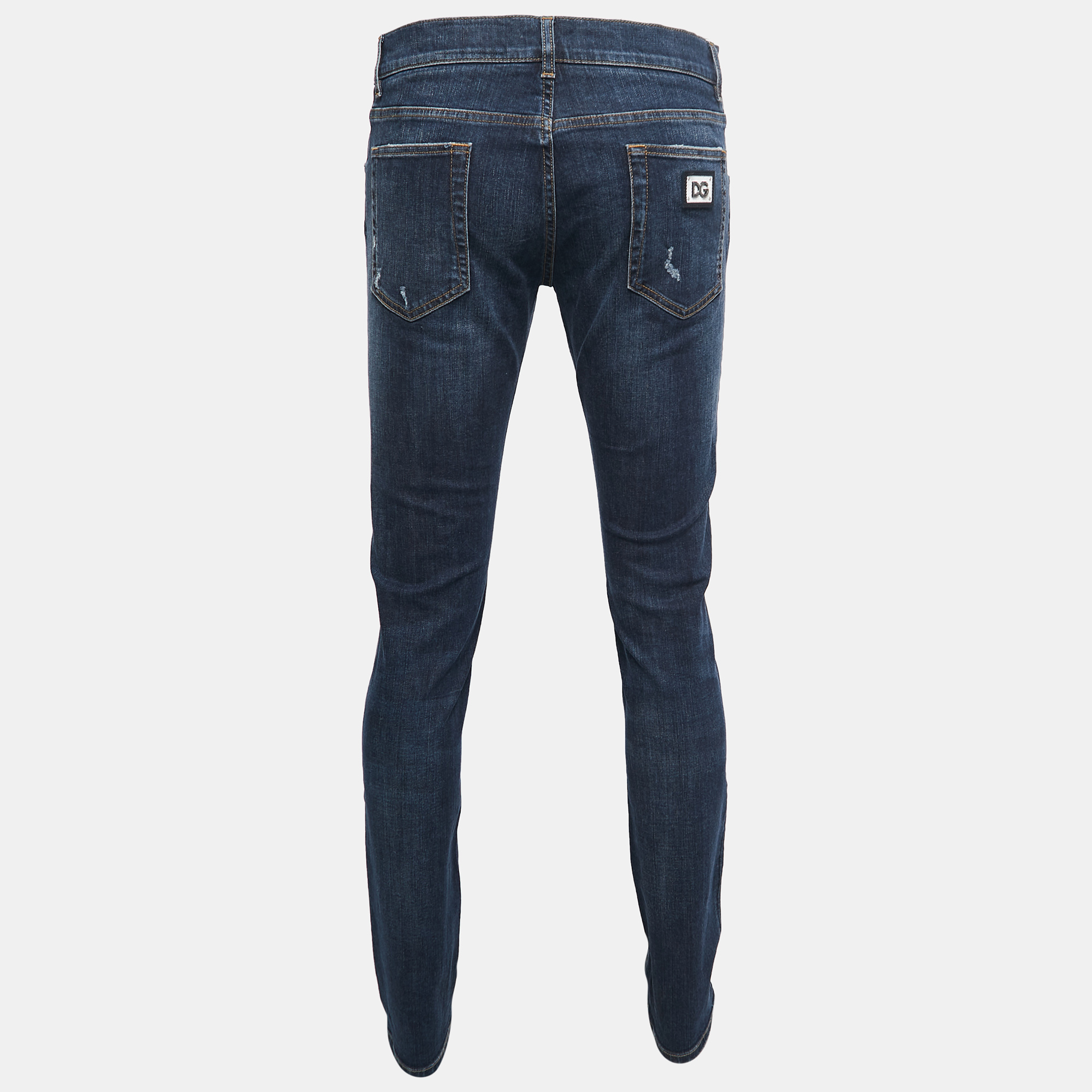

Dolce & Gabbana Dark Blue Denim Stretch Fit Jeans  Waist 34