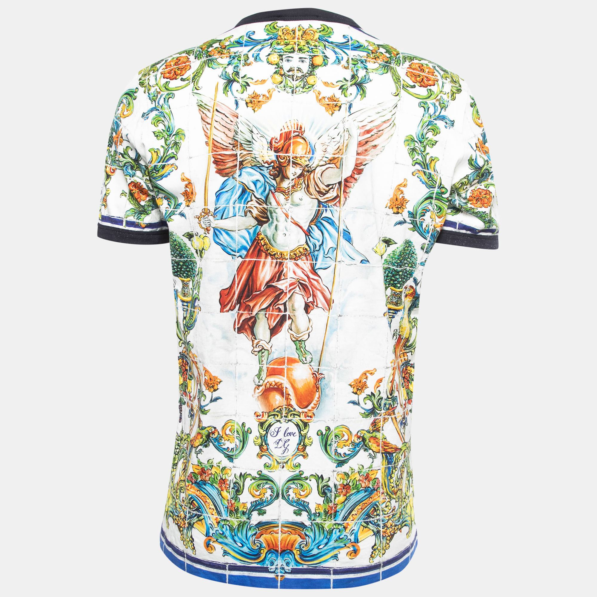 

Dolce & Gabbana Multicolor Printed Cotton T-Shirt