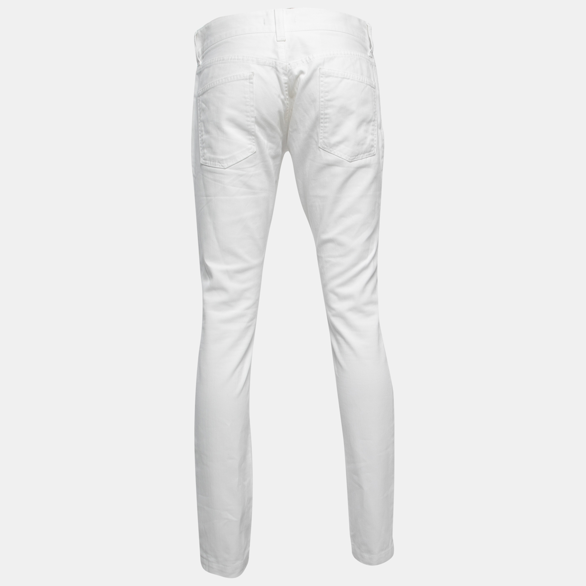 

Dolce & Gabbana White Denim 14 Jeans  Waist 33
