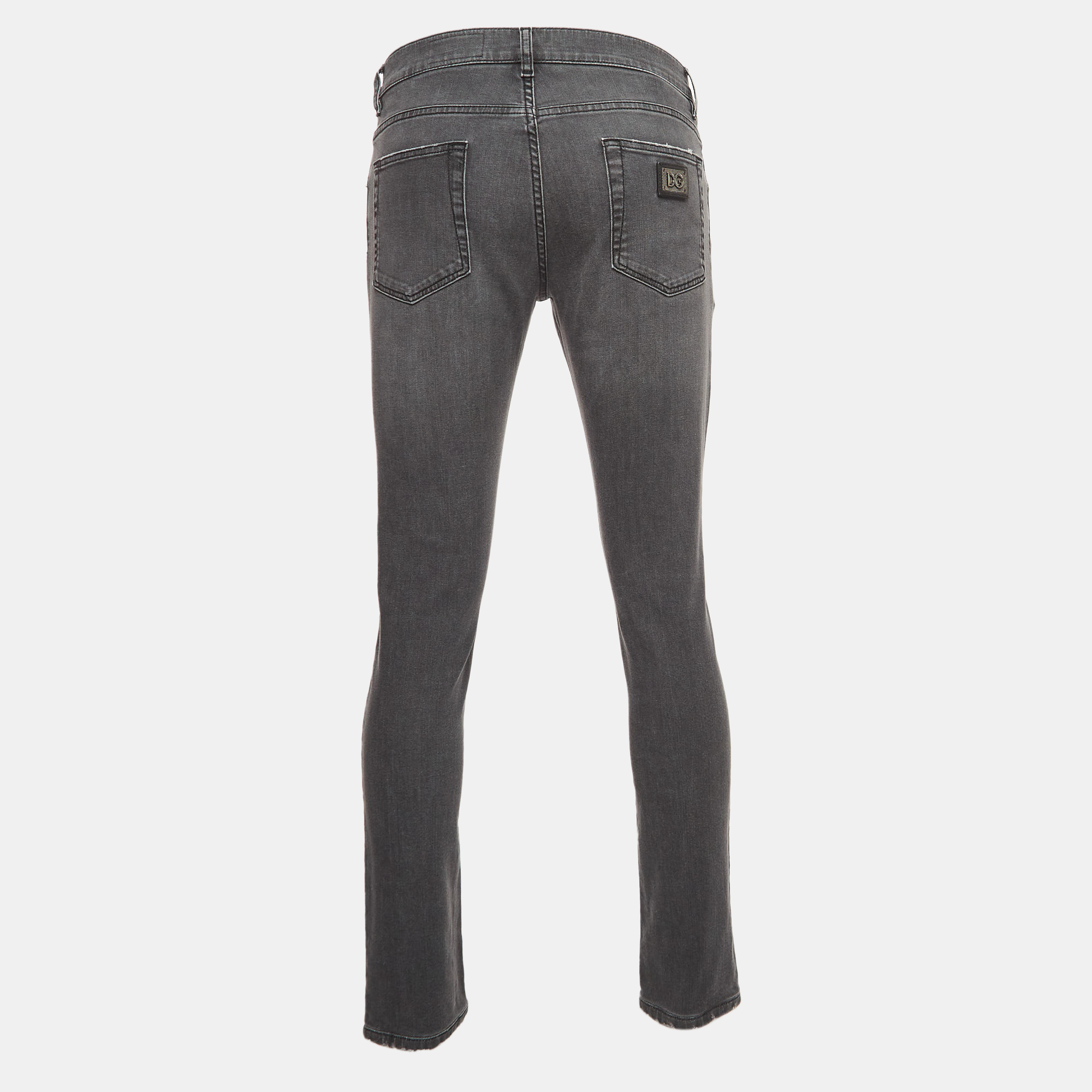 

Dolce & Gabbana Grey Washed Denim Skinny Jeans  Waist 34