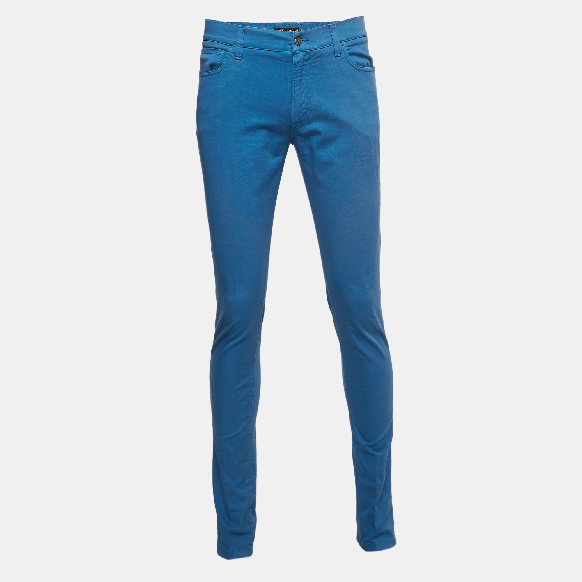 

Dolce & Gabbana Blue Cotton Twill Pants L