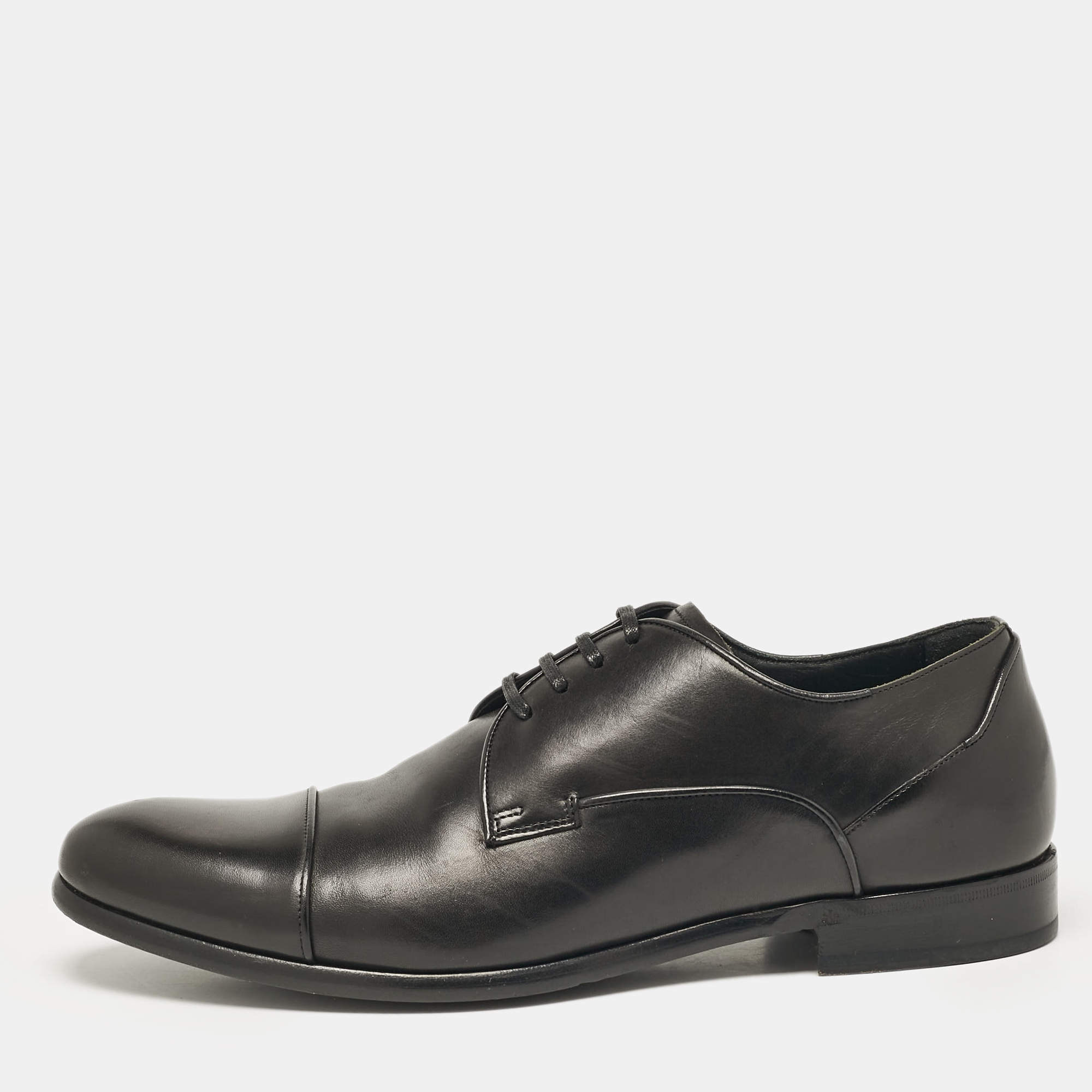 

Dolce and Gabbana Black Leather Lace Up Derby Size 41