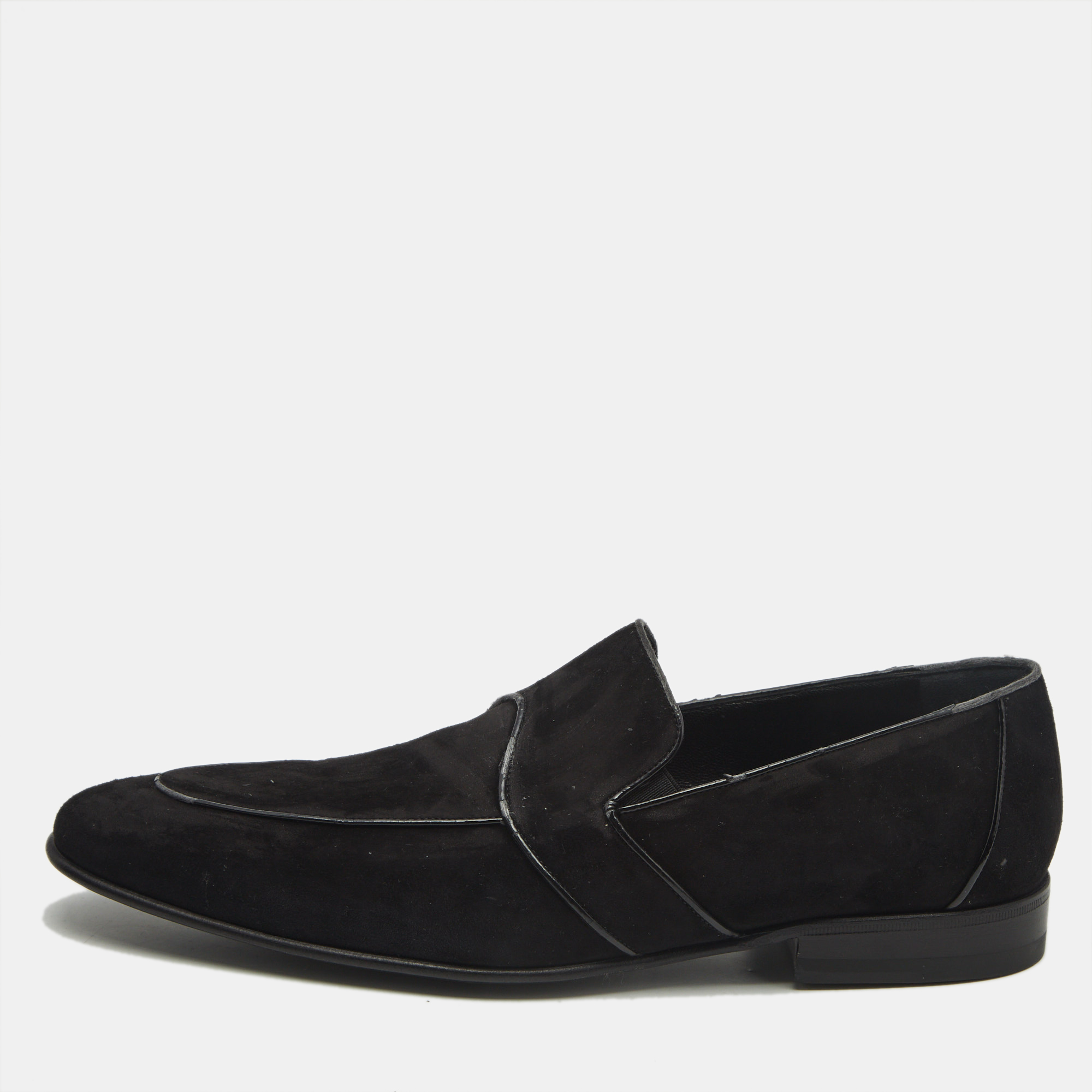 

Dolce & Gabbana Black Suede Slip On Loafers Size 43