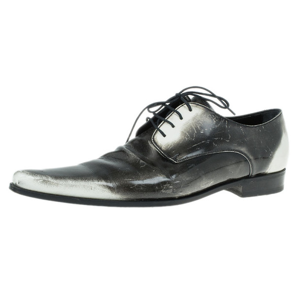 مملوكة مسبقًا Dolce and Gabbana Two Tone Leather Oxfords Size 41.5