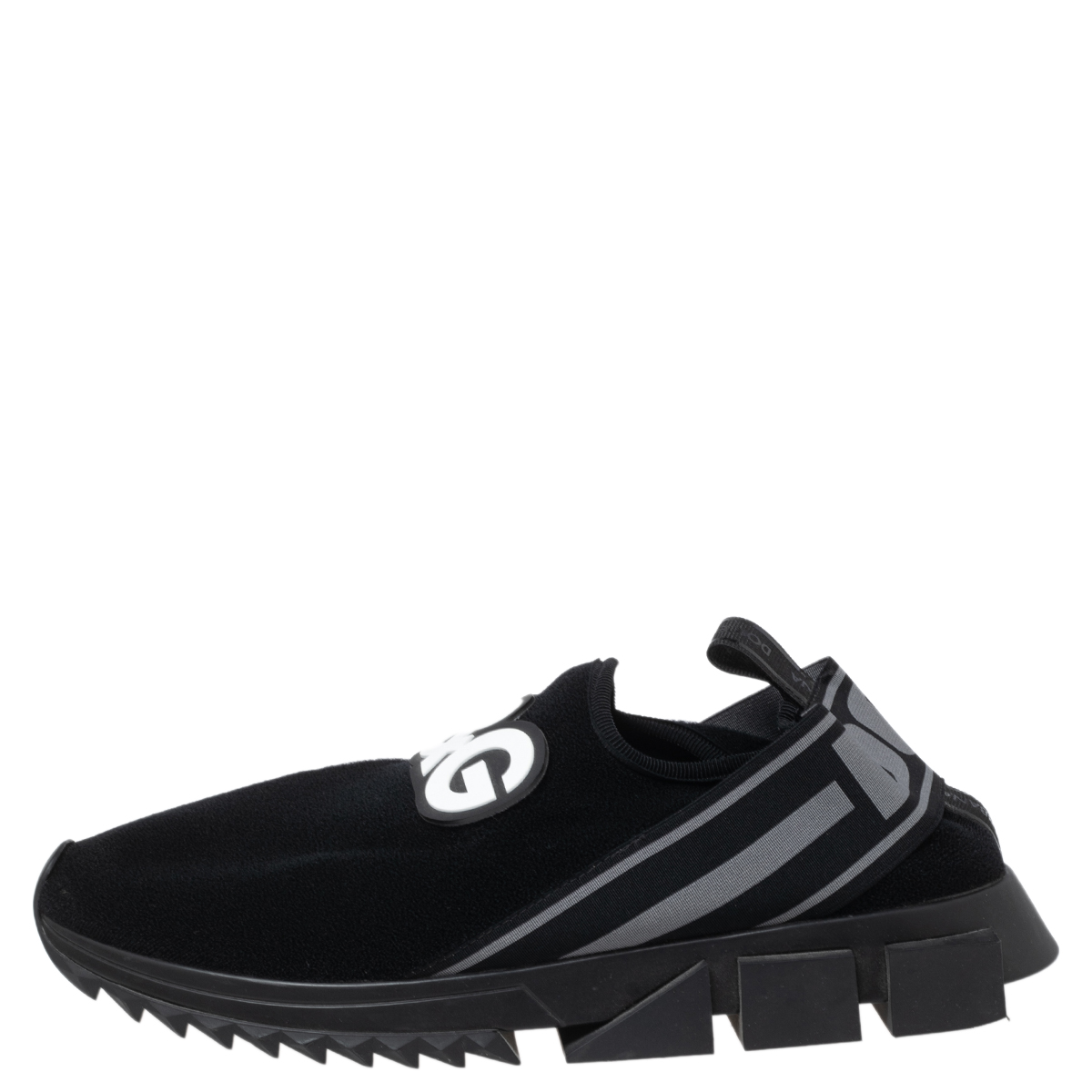 

Dolce & Gabbana Black Fabric Sorrento Sneakers Size