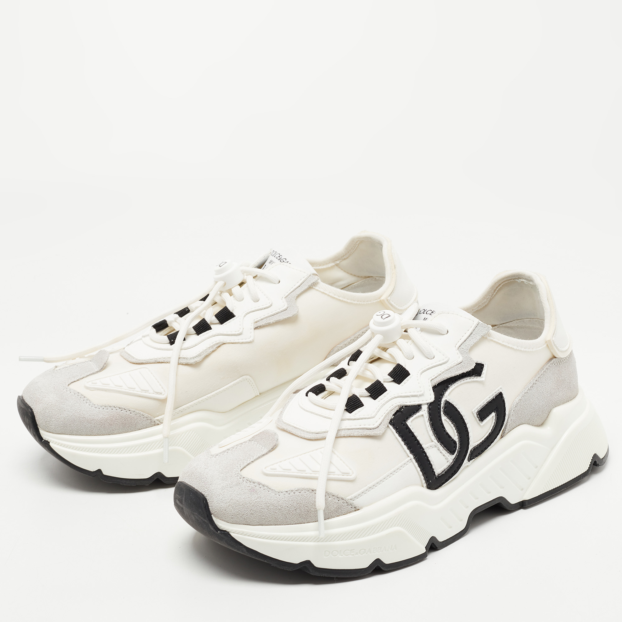 

Dolce & Gabbana Multicolor Nylon and Leather Daysmaster Sneaker Size