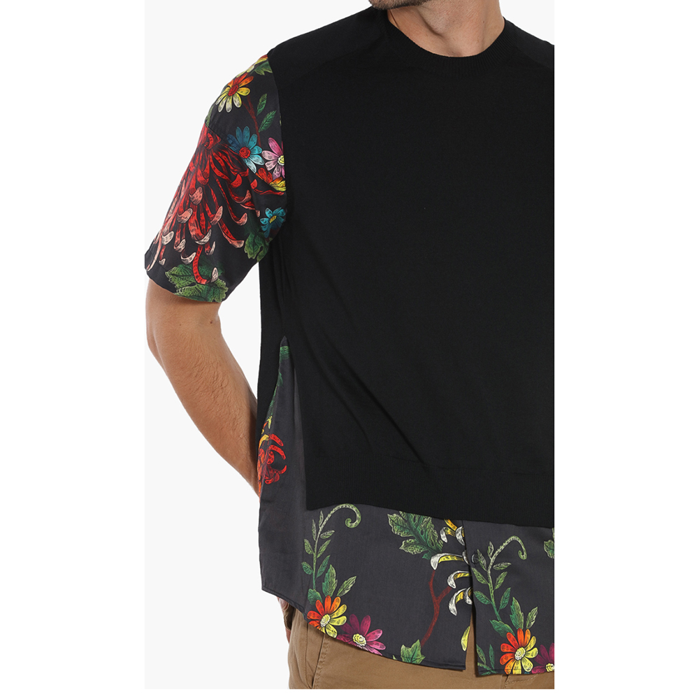 

Dsquared2 Black Floral Print Sleeves Sweater