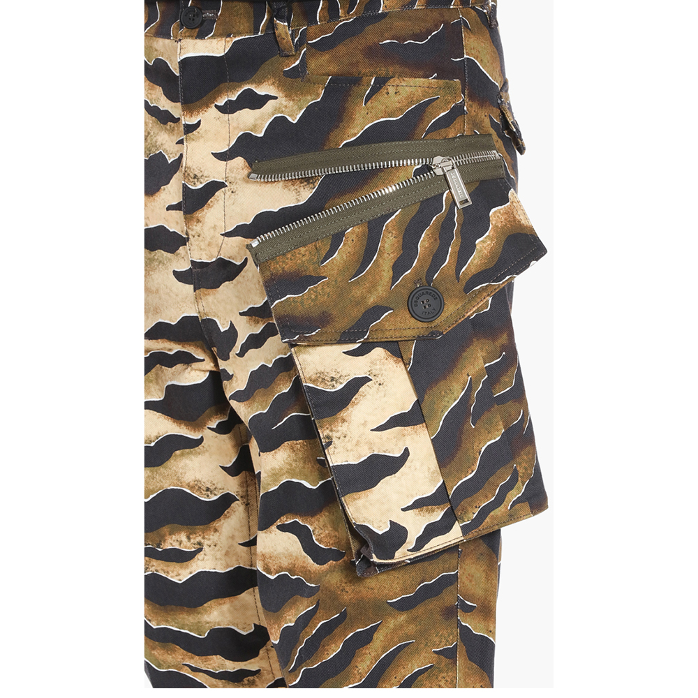 

Dsquared2 Green Tiger Camouflage Cargo Pants  (48, Multicolor