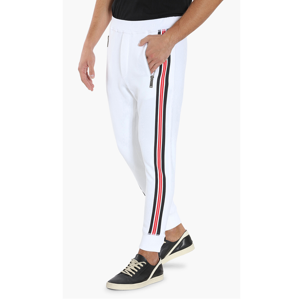 

Dsquared2 White Stripes Logo Sweatpants