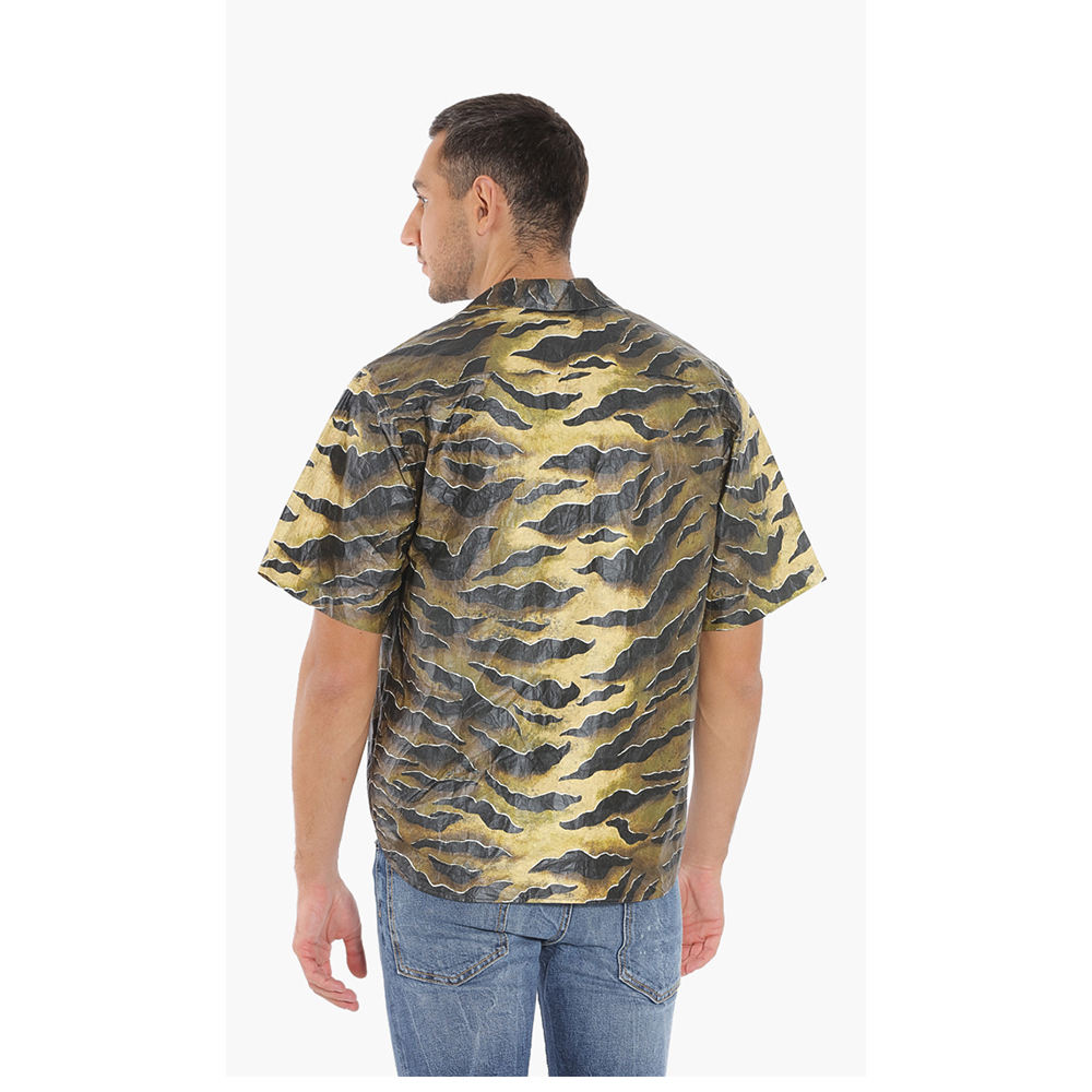 

Dsquared2 Green Tiger Camouflage Paper Shirt  (IT 38