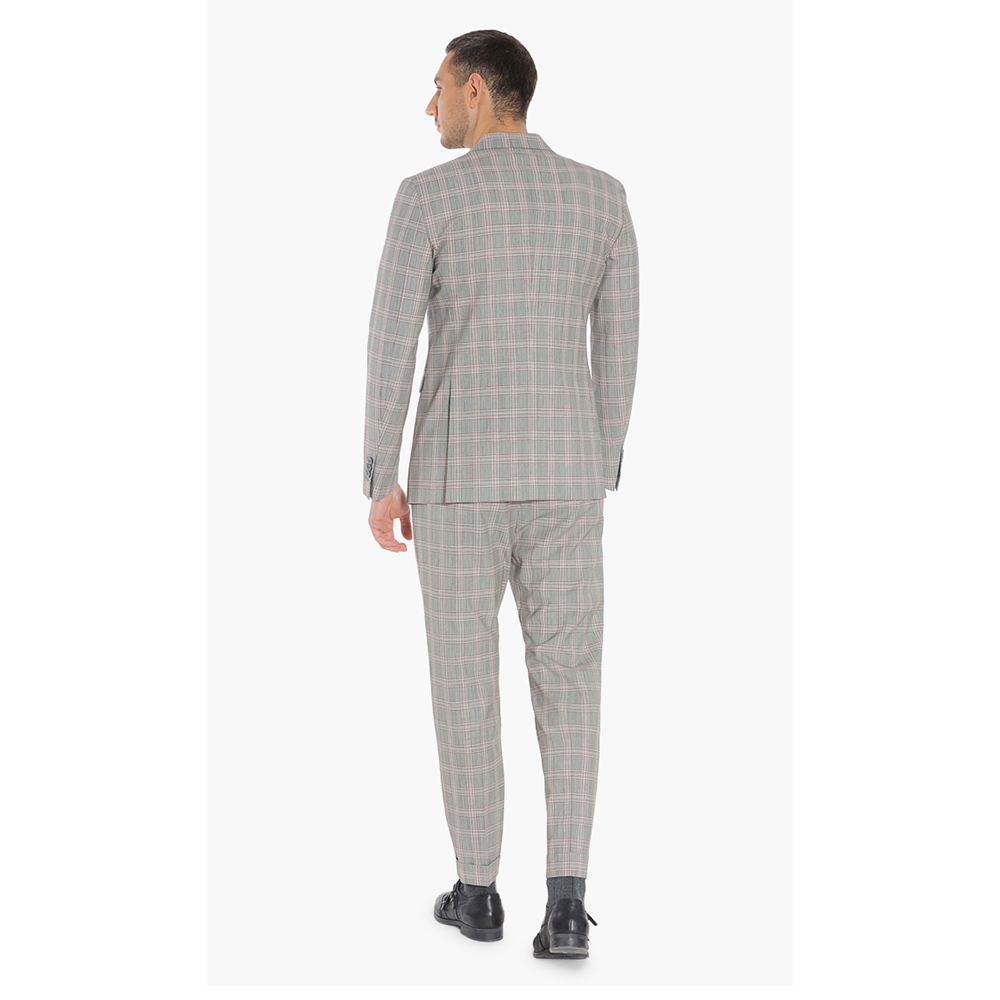 

Dsquared2 Grey Checkered Pattern Los Angeles Tailored Fit Suit  (IT 48