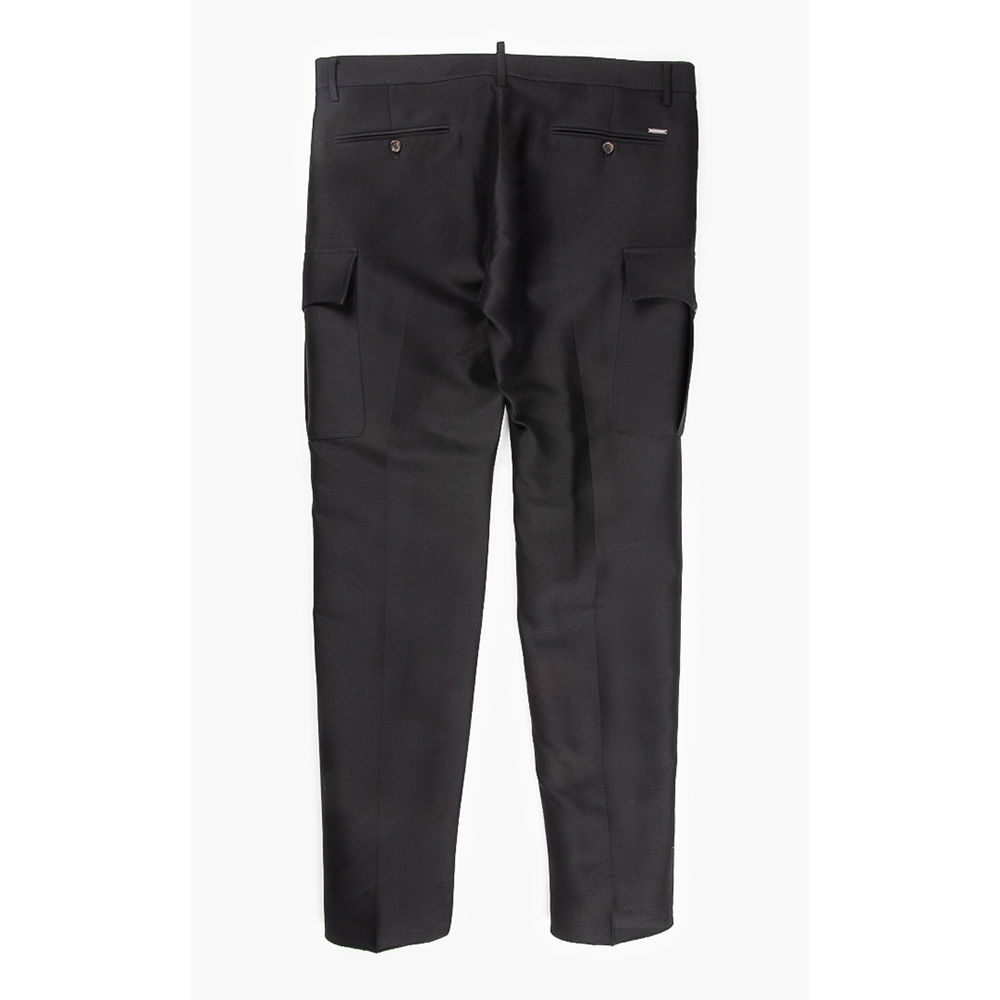 

Dsquared2 Black Admiral Fit Cargo Pants  (44