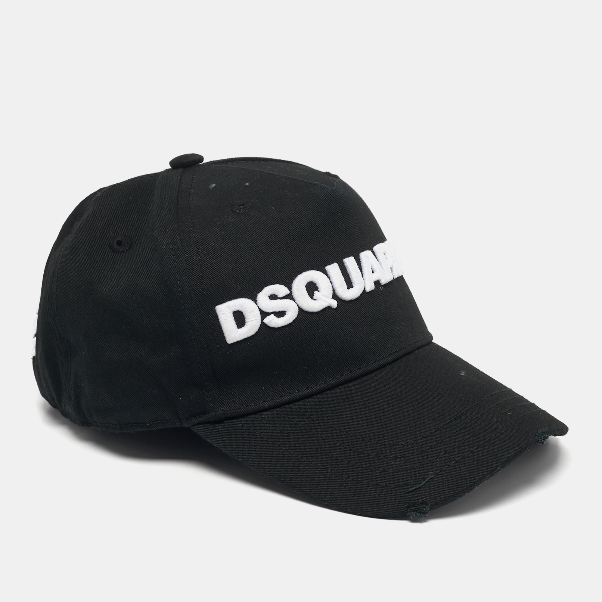 

Dsquared2 Black Logo Embroidered Cotton Baseball Cap Size, Blue