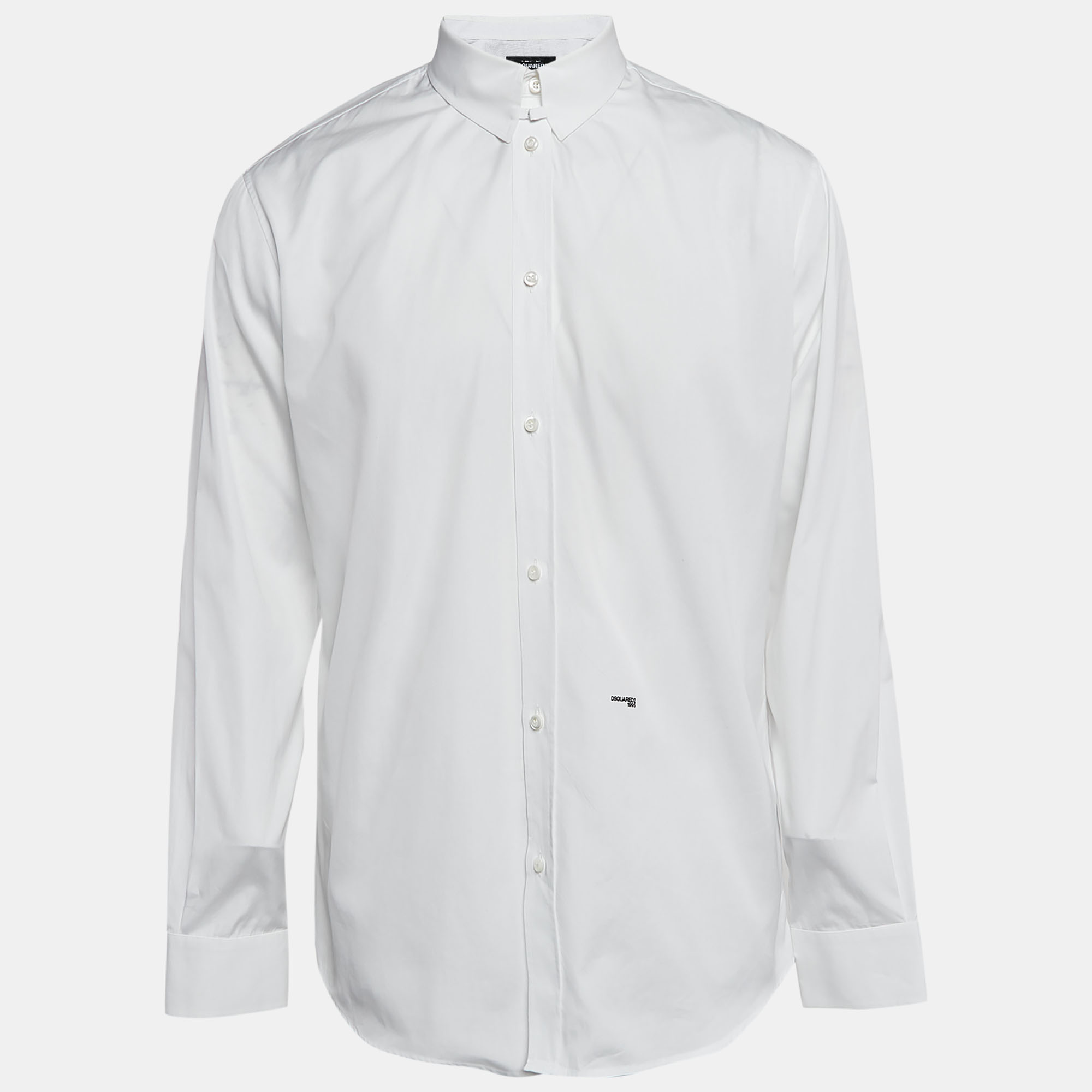 

Dsquared2 White Cotton Button Front Shirt XL