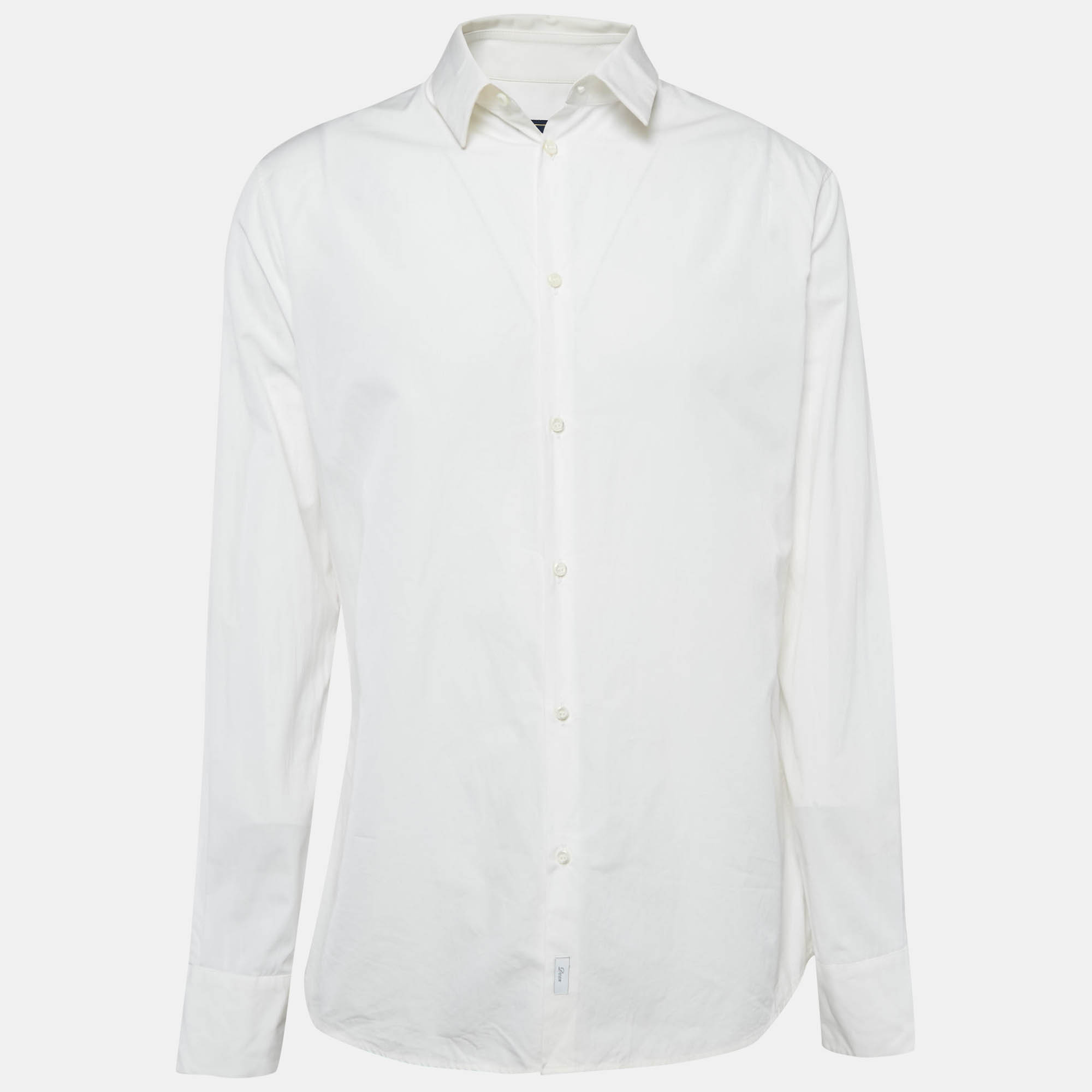 

Dsquared2 White Cotton Dean Double Cuff Shirt XXL