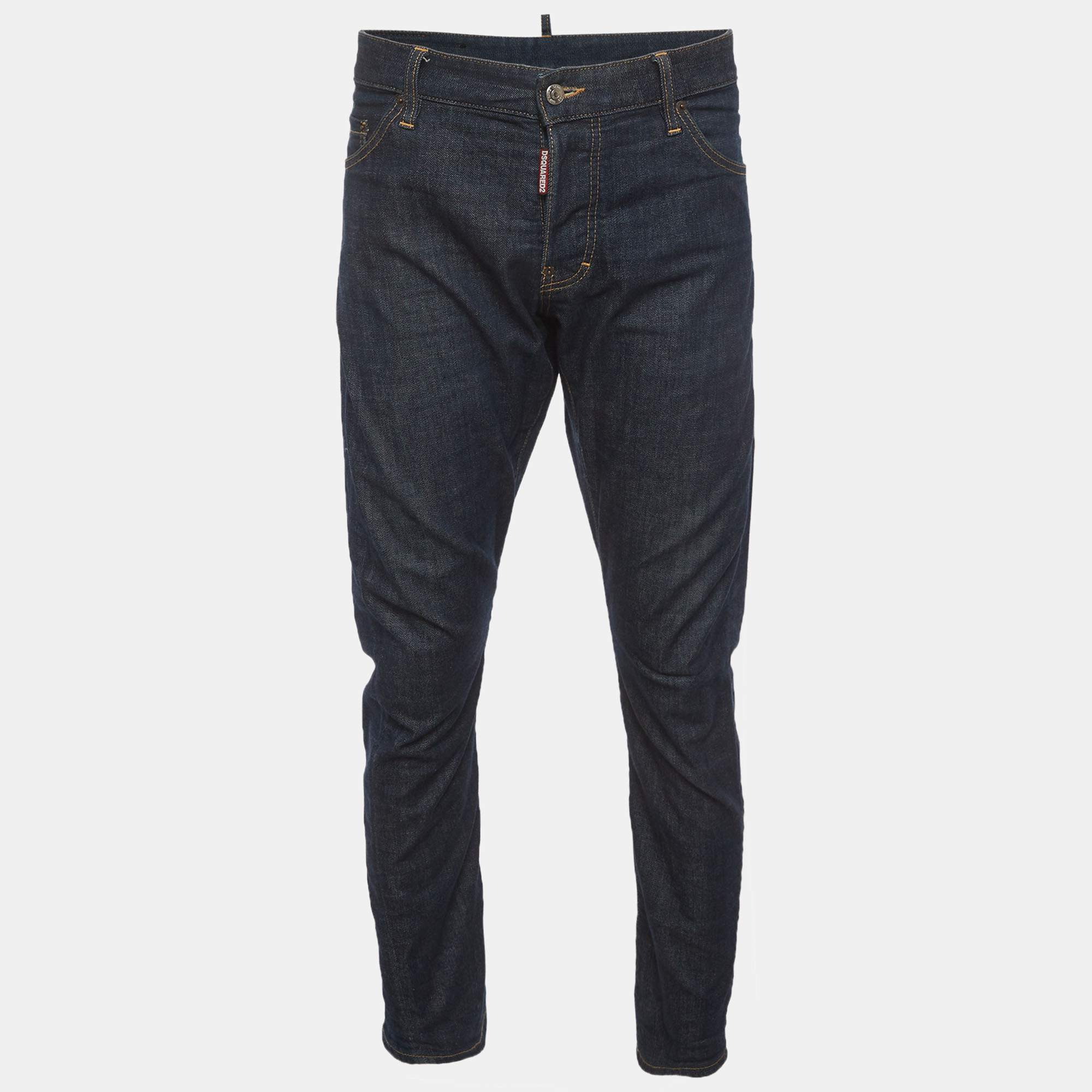 

Dsquared2 Blue Denim Deanandan Embroidered Jeans XXL/Waist 40"