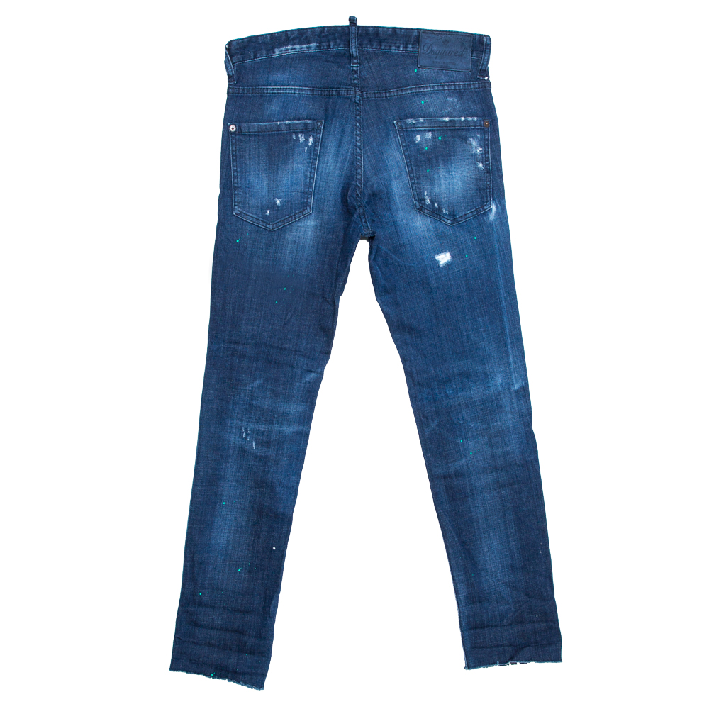 

Dsquared2 Indigo Distressed Denim Cool Guy Jeans, Blue