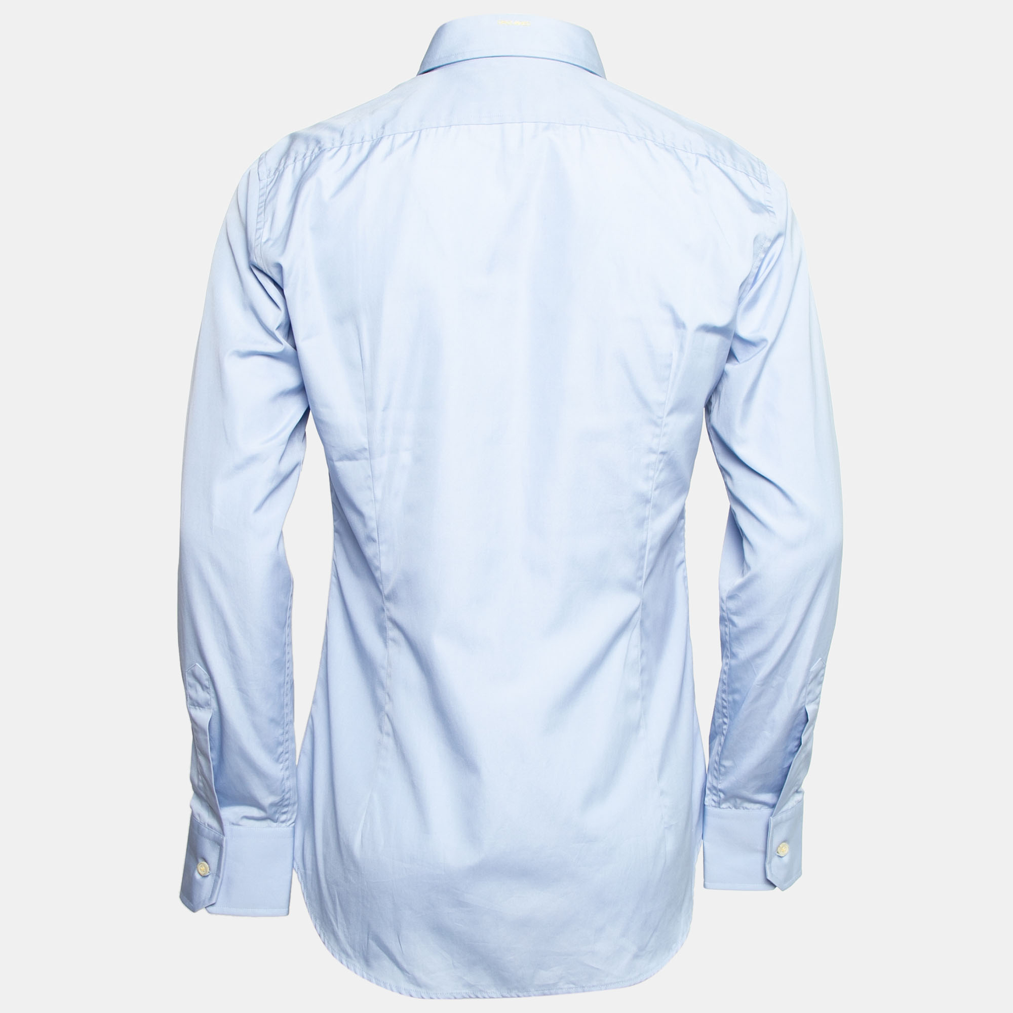 

Dsquared2 Blue Cotton Button Front Shirt